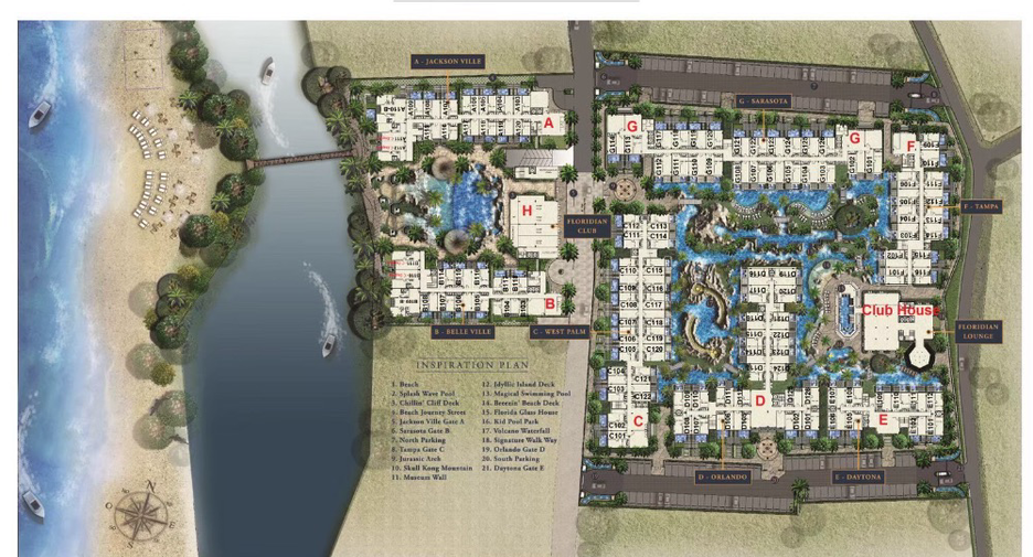 Condo en alquiler de 2 habitaciones en Sattahip, Chonburi