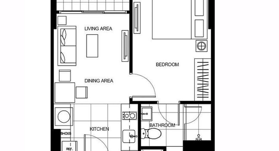 Wohnung zum Kauf und zur Miete mit 1 Zimmer in Huai Khwang, Bangkok