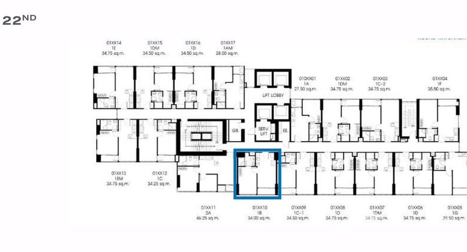 Wohnung zum Kauf und zur Miete mit 1 Zimmer in Huai Khwang, Bangkok