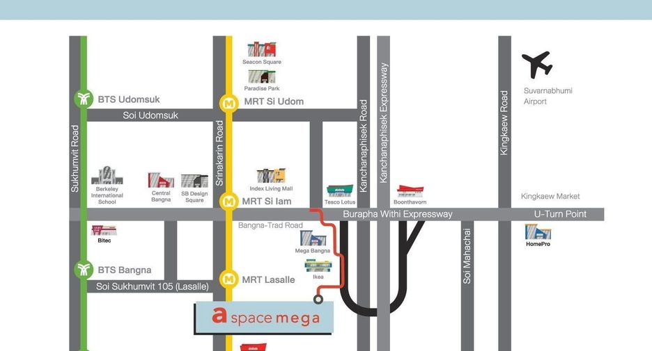 Condo en venta de estudio en Bang Phli, Samut Prakan
