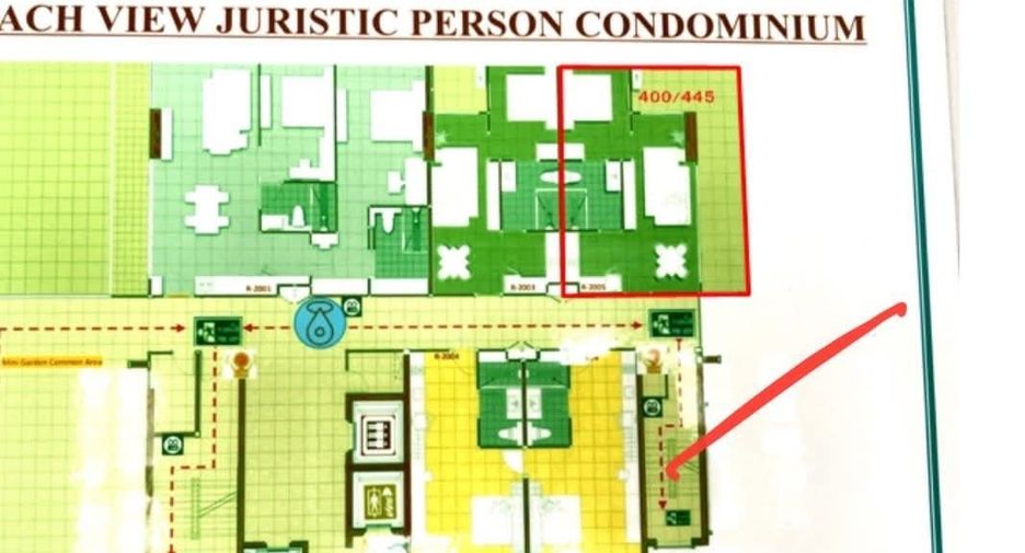 À vendre 1 chambre condo à Bang Lamung, Chonburi