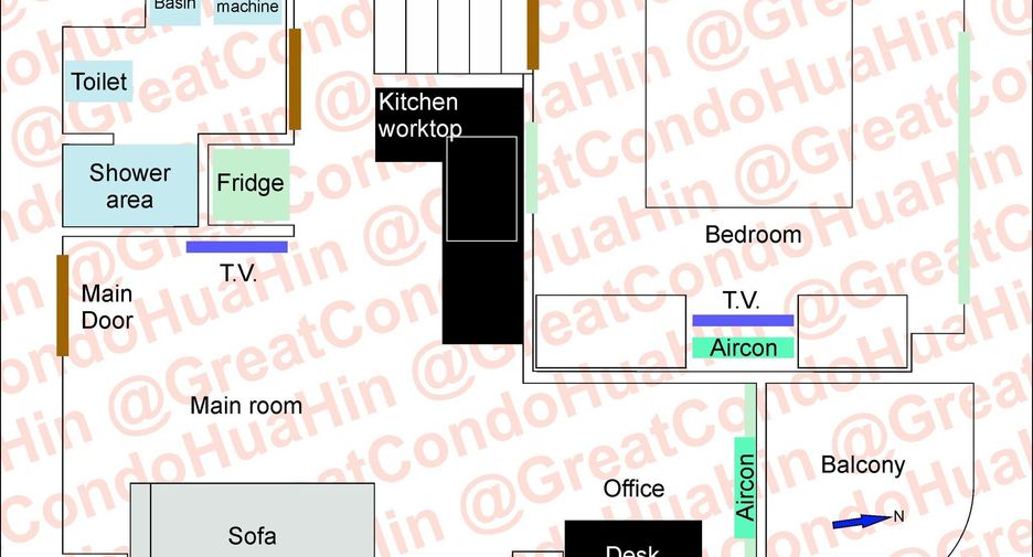 For sale そして for rent 1 Beds condo in Hua Hin, Prachuap Khiri Khan
