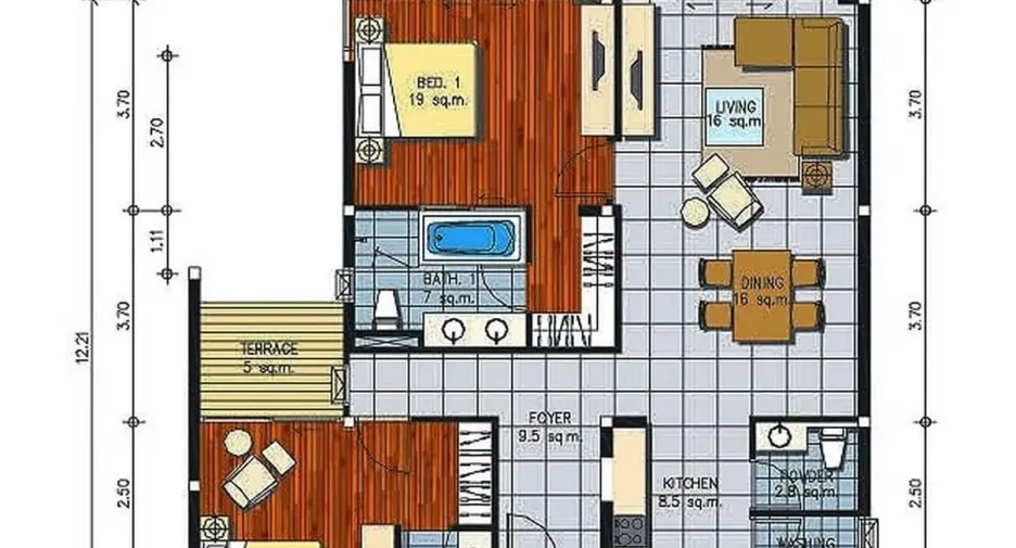 For sale 2 bedrooms condo in Cha Am, Phetchaburi