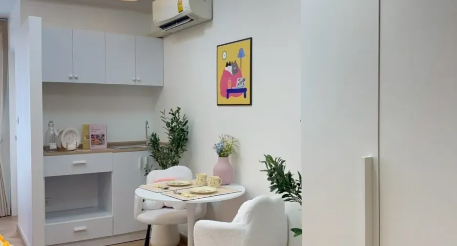 For sale and for rent 1 bed condo in Huai Khwang, Bangkok