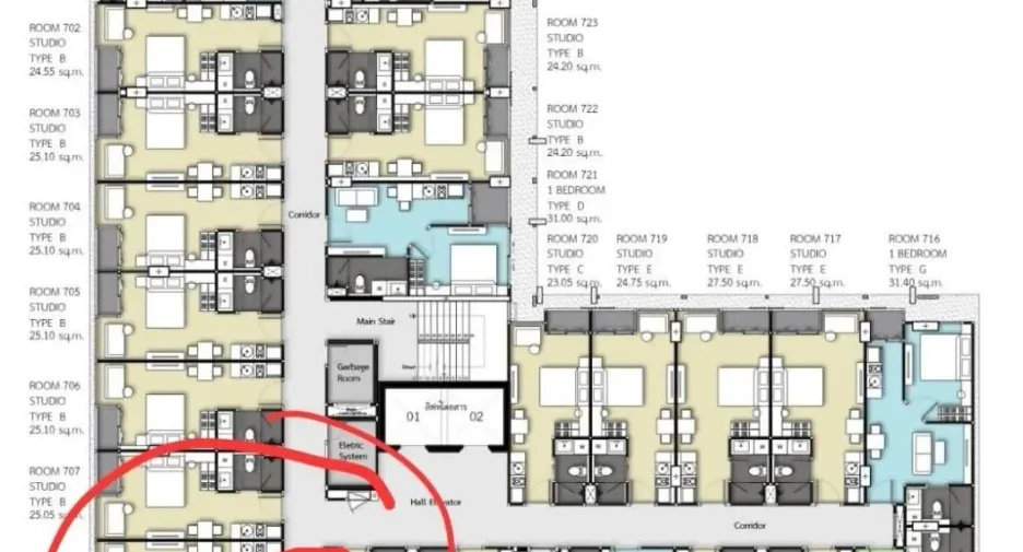 Condo en venta de 2 habitaciones en Bang Lamung, Chonburi