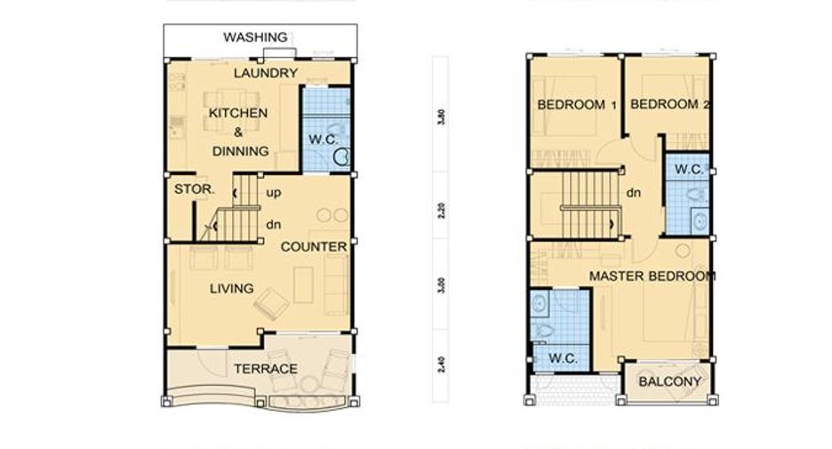 For sale 3 bedrooms townhouse in Cha Am, Phetchaburi
