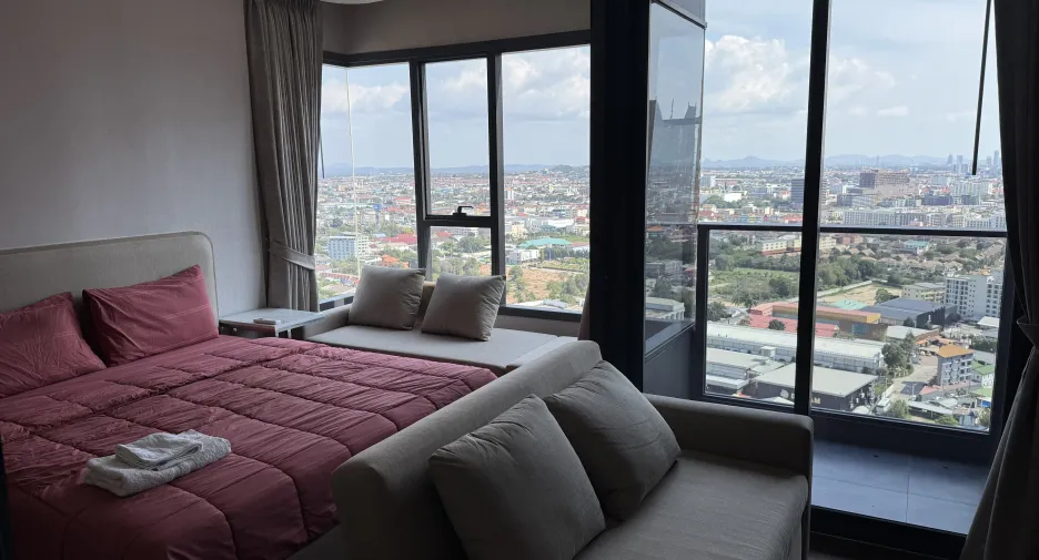 For sale and for rent 1 bed condo in Bang Lamung, Chonburi