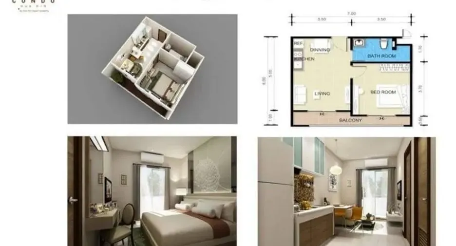 For sale 1 bed condo in Hua Hin, Prachuap Khiri Khan