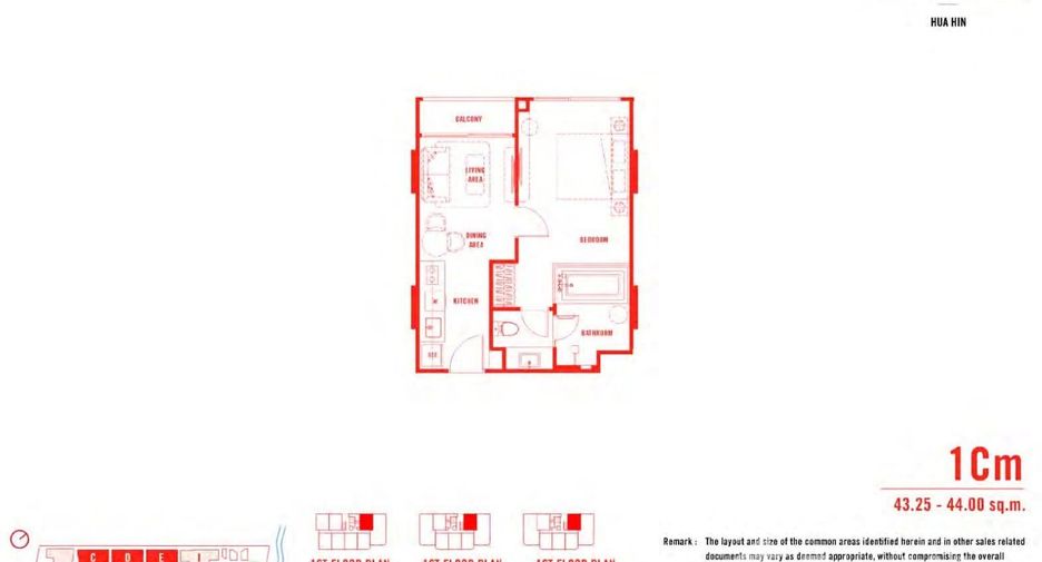 For sale 1 bed condo in Hua Hin, Prachuap Khiri Khan