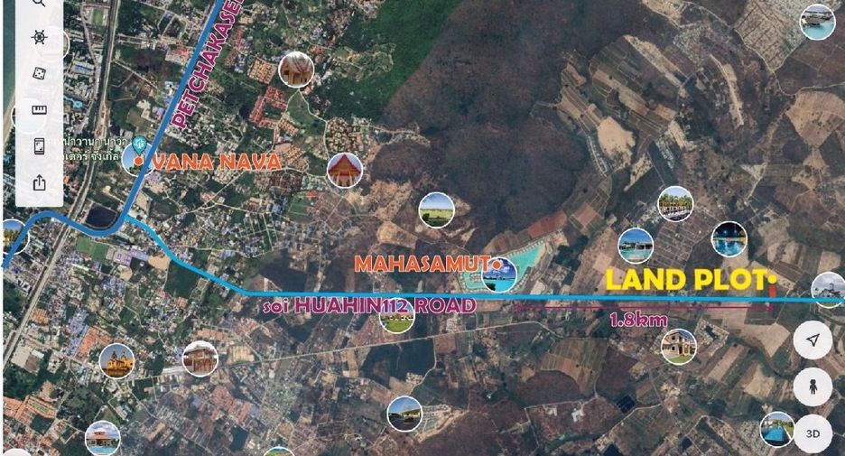 For sale land in Hua Hin, Prachuap Khiri Khan