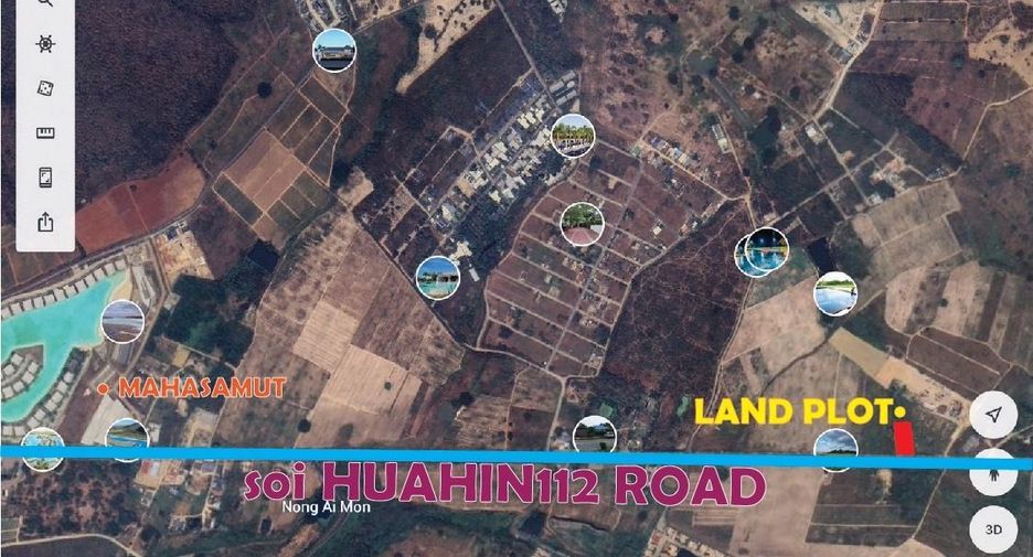 For sale land in Hua Hin, Prachuap Khiri Khan