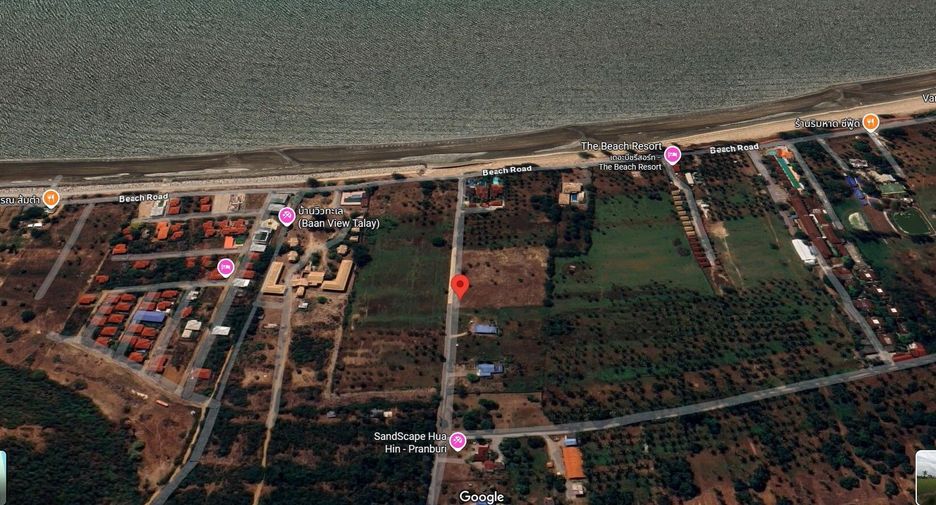 À vendre terrain à Sam Roi Yot, Prachuap Khiri Khan