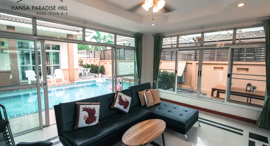 À louer 3 chambres villa à Bang Lamung, Chonburi