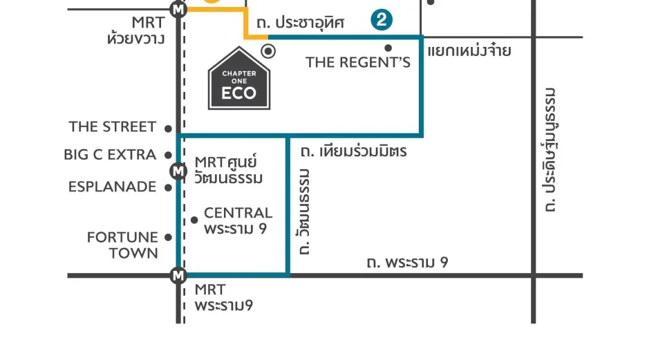 For sale and for rent studio condo in Huai Khwang, Bangkok
