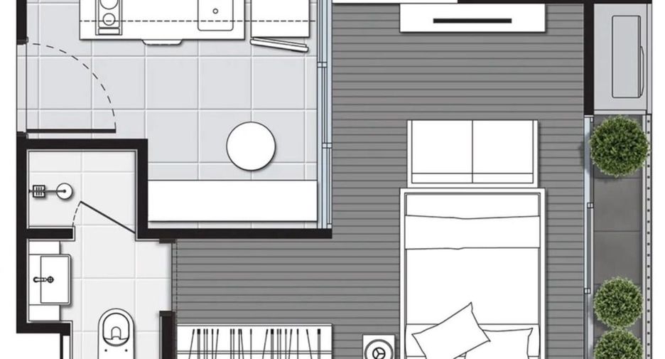 Condo en venta y en alquiler de estudio en Phaya Thai, Bangkok