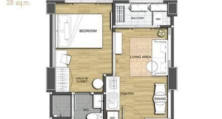 For sale and for rent 1 bed condo in Khlong Toei, Bangkok