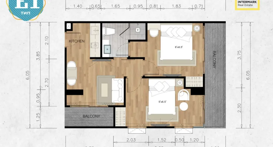 For sale 2 bedrooms condo in Mueang Phuket, Phuket