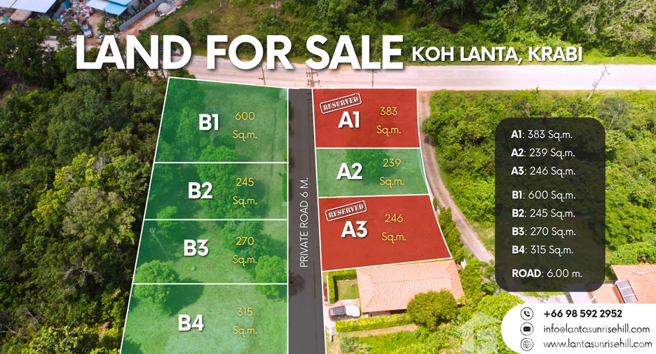 Продажа Участок в Ko Lanta, Краби