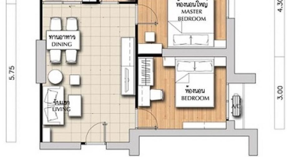 À vendre 2 chambres condo à Chatuchak, Bangkok