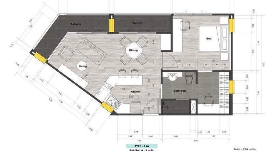 For sale 1 bed condo in Mueang Phuket, Phuket