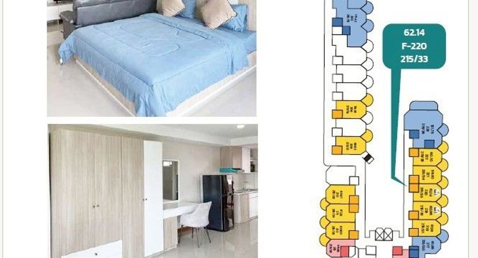 For rent studio condo in Sattahip, Chonburi