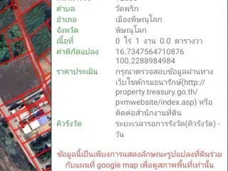 For sale land in Mueang Phitsanulok, Phitsanulok