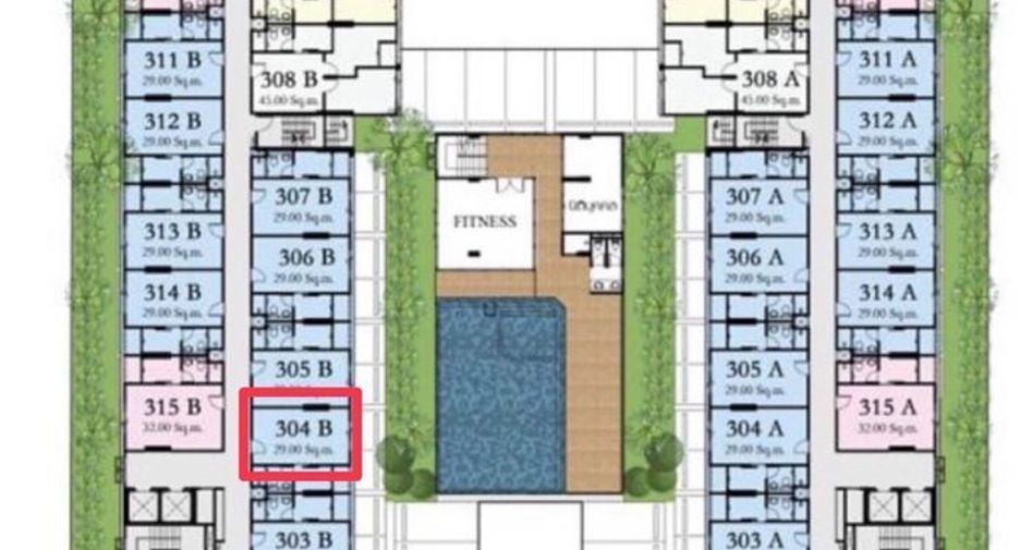 For sale studio condo in Bang Kapi, Bangkok