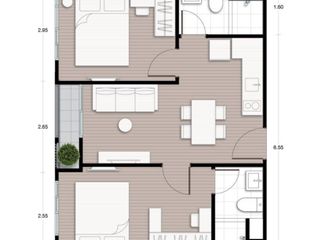 For sale 2 bedrooms condo in Huai Khwang, Bangkok