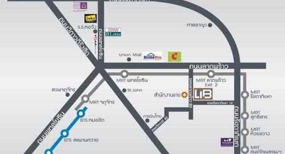 For rent 1 bed condo in Chatuchak, Bangkok