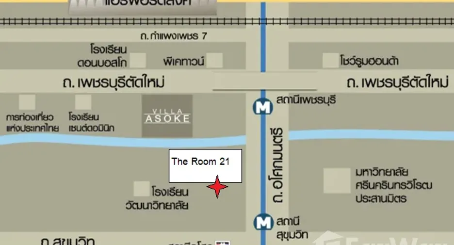 Wohnung zum Kauf mit 1 Zimmer in Watthana, Bangkok