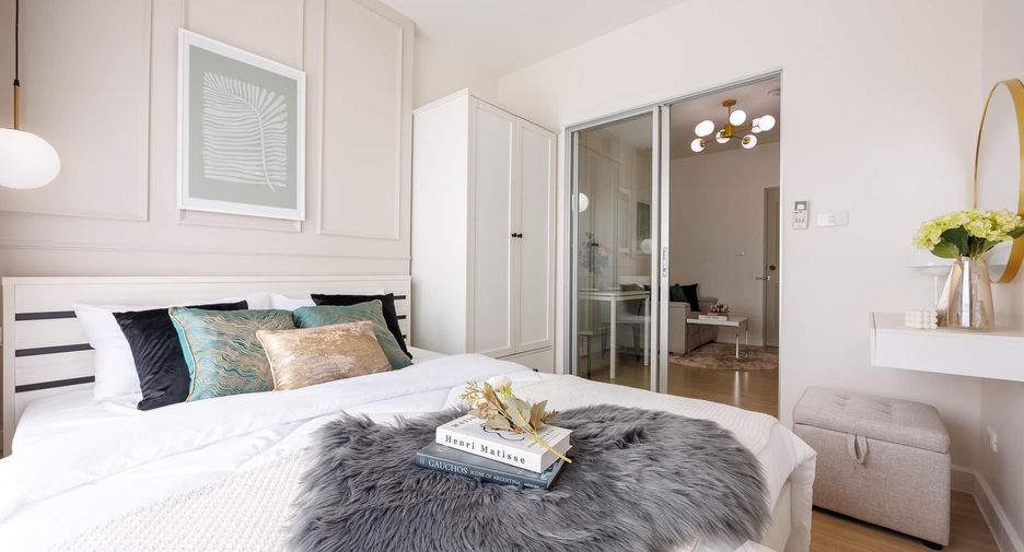 For rent 1 bed condo in Mueang Samut Prakan, Samut Prakan