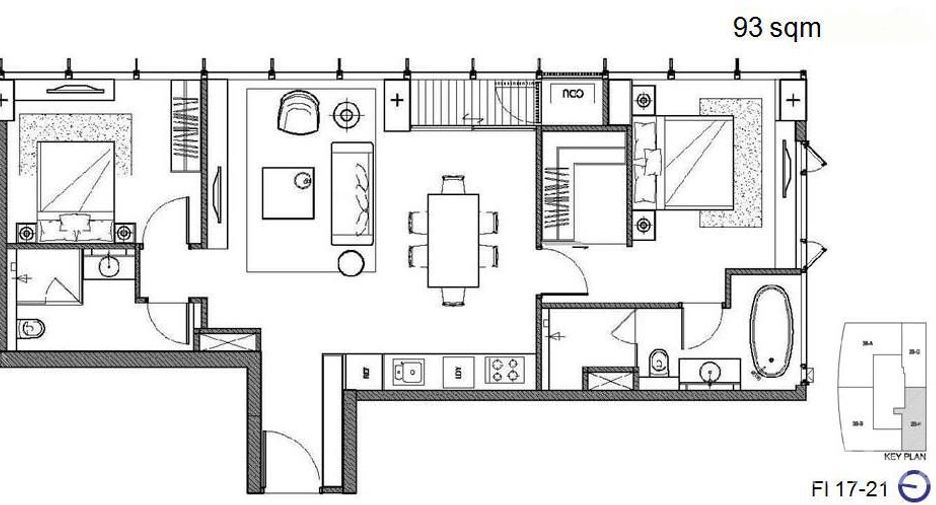 For sale 2 bedrooms condo in Sathon, Bangkok