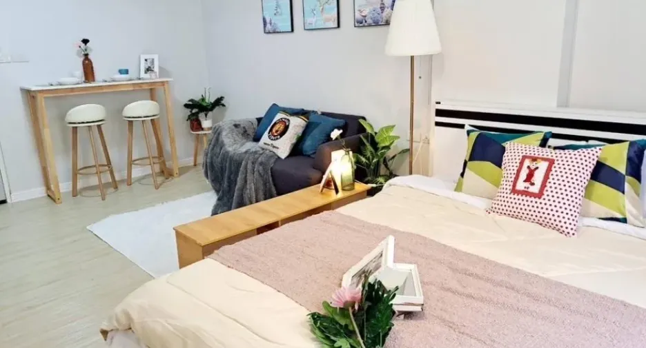 For rent studio condo in Bang Kapi, Bangkok
