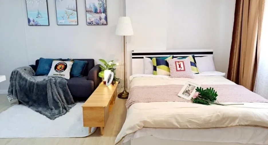 For rent studio condo in Bang Kapi, Bangkok