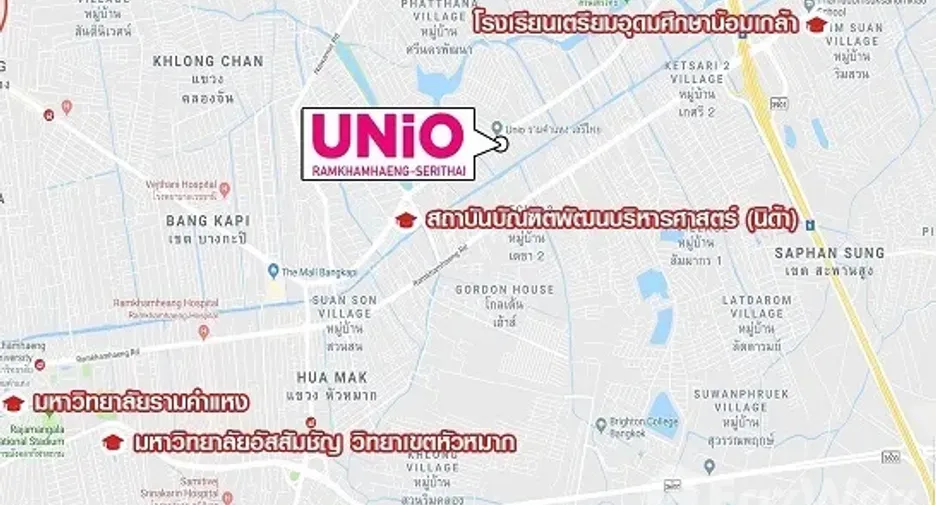For sale 1 bed condo in Bang Kapi, Bangkok