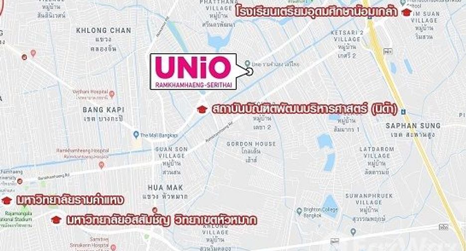 For sale 1 bed condo in Bang Kapi, Bangkok