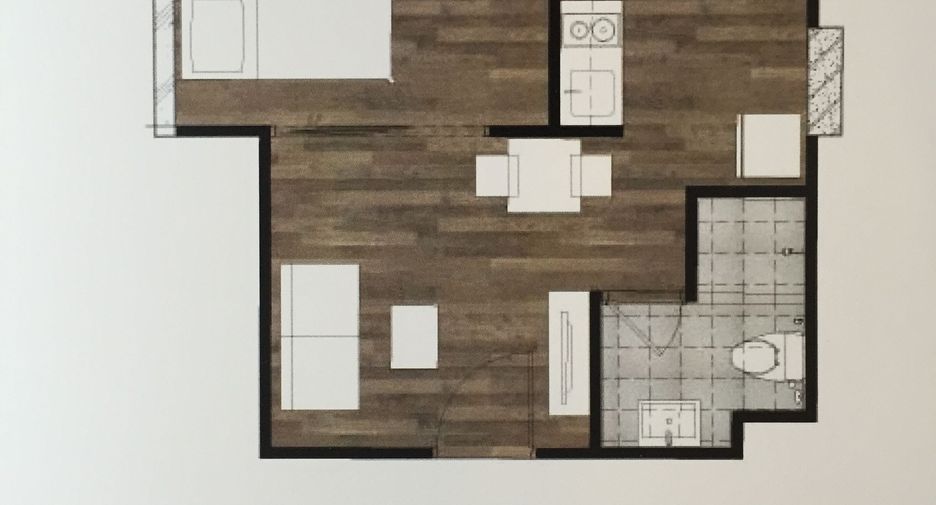 For rent 1 bed condo in Bang Kapi, Bangkok