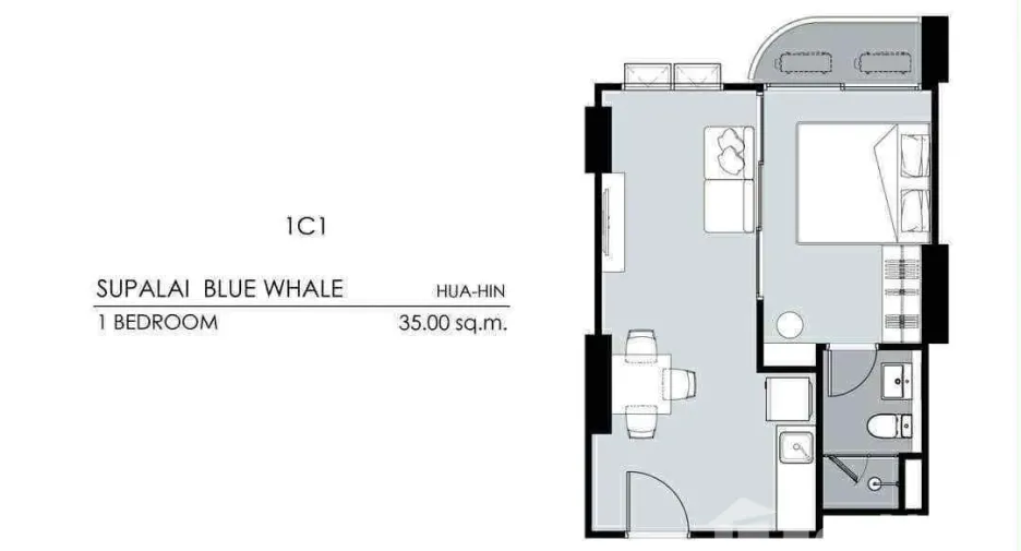 For sale 1 bed condo in Hua Hin, Prachuap Khiri Khan