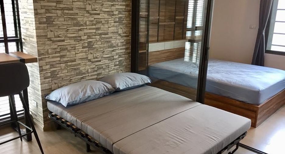 For sale and for rent studio condo in Huai Khwang, Bangkok