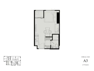À vendre et à louer studio condo à Huai Khwang, Bangkok