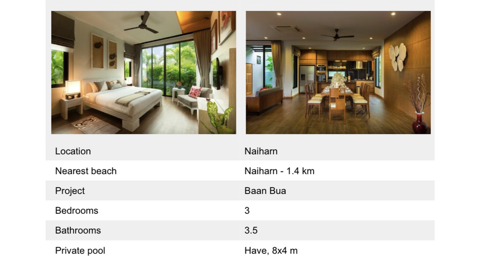 À vendre et à louer 3 chambres villa à Mueang Phuket, Phuket