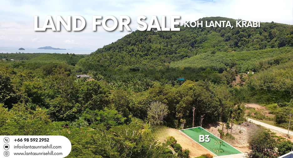 À vendre terrain à Ko Lanta, Krabi