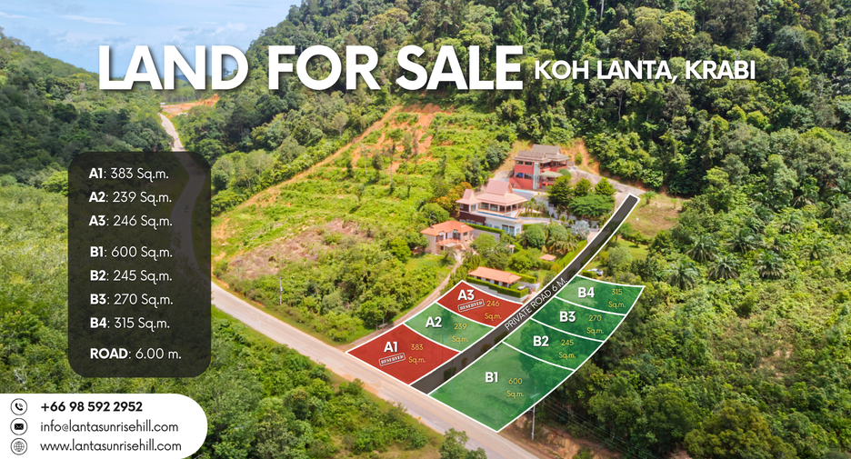 À vendre terrain à Ko Lanta, Krabi