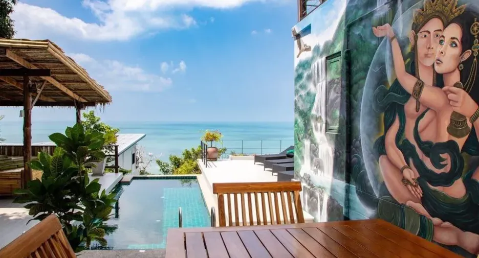 出售 和 出租 3 卧室 别墅 在 Koh Phangan, 素叻