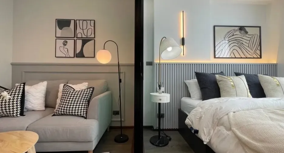 Condo en venta y en alquiler de estudio en Wang Thonglang, Bangkok