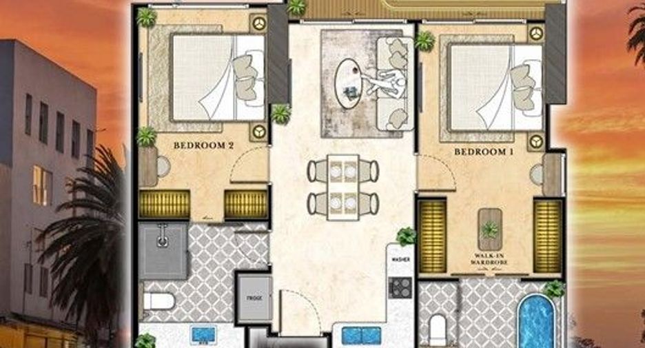 For sale 2 bedrooms condo in Bang Lamung, Chonburi