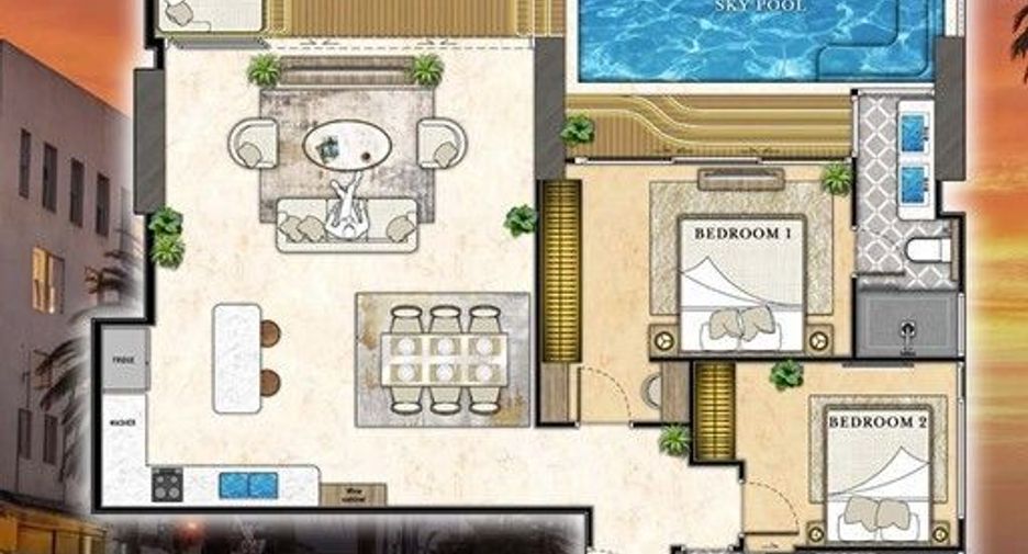For sale 2 bedrooms condo in Bang Lamung, Chonburi