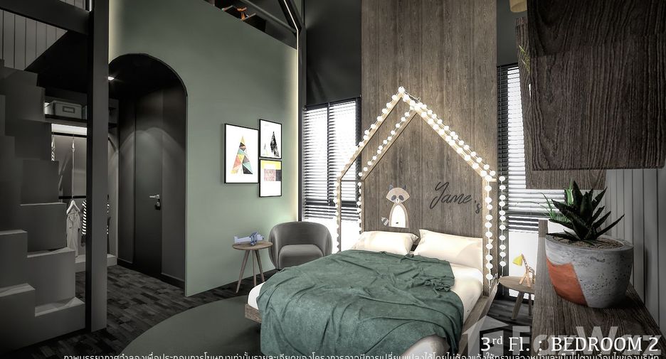 Casa adosada en venta de 4 habitaciones en Huai Khwang, Bangkok