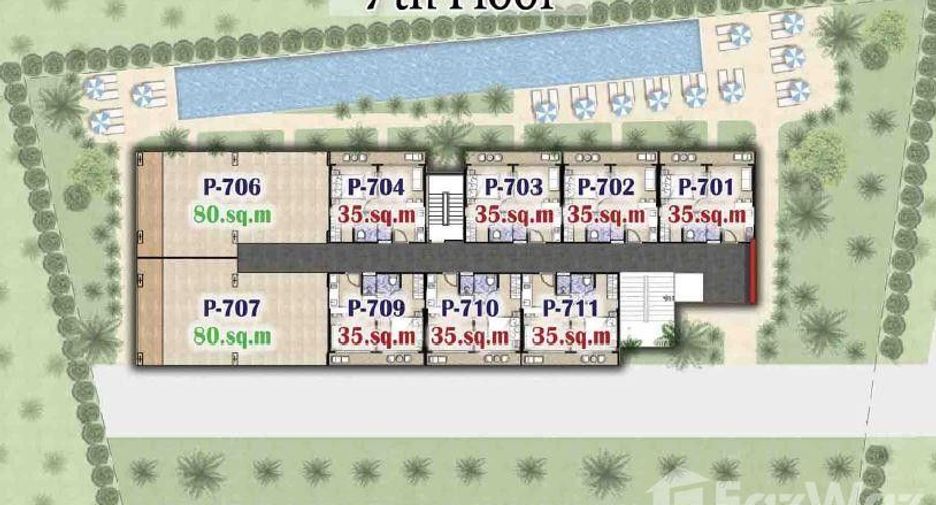 Wohnung zum Kauf mit 1 Zimmer in Mueang Phuket, Phuket