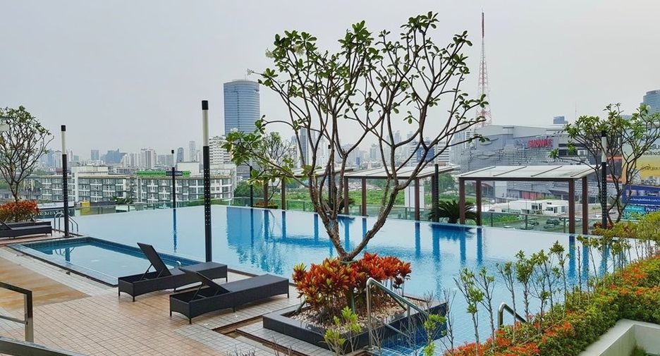 For sale and for rent 1 bed condo in Huai Khwang, Bangkok